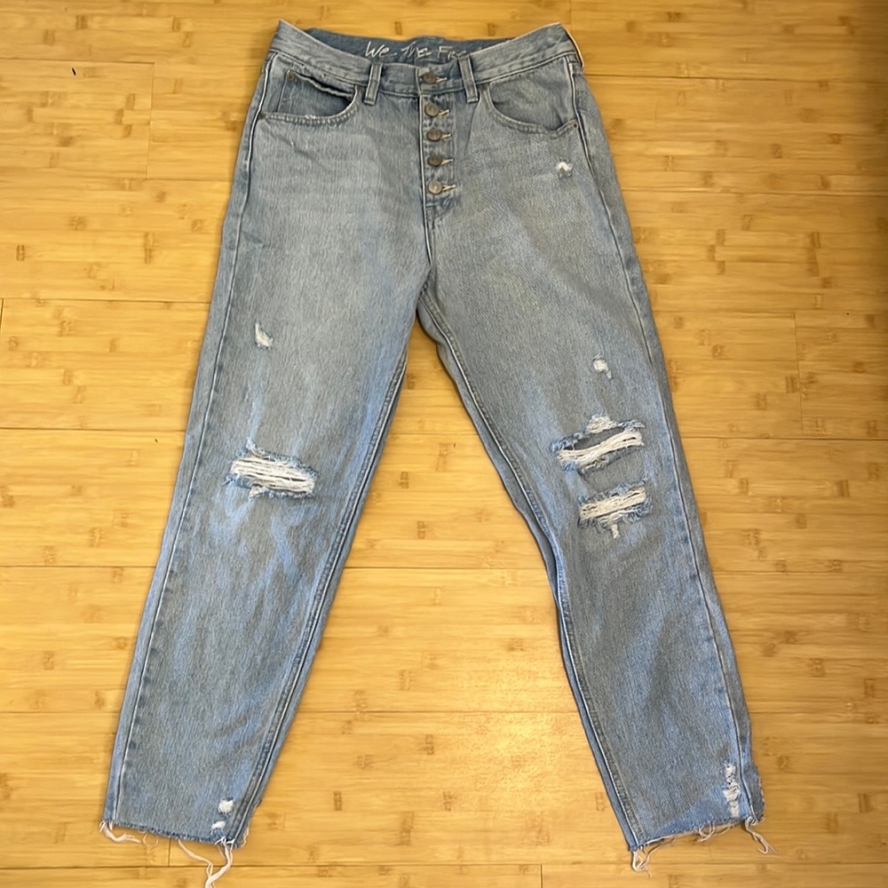 Free people light wash jeans